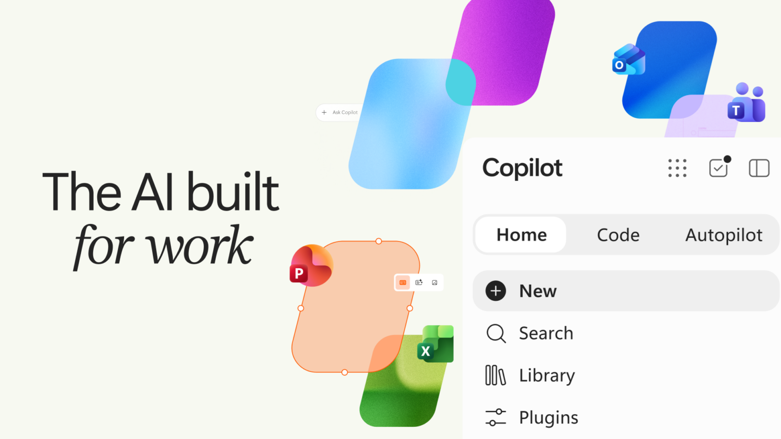 Copilot mở rộng trải nghiệm làm việc với Home, Code và Autopilot