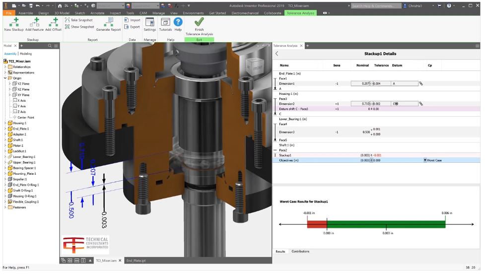 INVENTOR TOLENRANCE ANALYSIS: Giải quyết các vấn đề về khả năng chịu tải trong khi thiết kế các sản phẩm cơ khí càng dễ dàng hơn với Inventor Tolerance Analysis. Bạn sẽ tìm hiểu cách phân tích độ chính xác của các bộ phận, từ đó giúp tiết kiệm thời gian và giảm chi phí sản xuất.