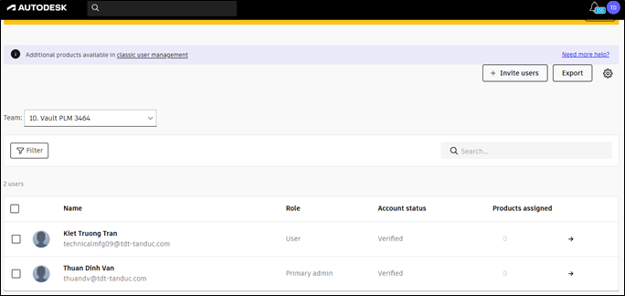 QUY TRÌNH QUẢN LÝ USER - ASSIGN LICENSE AUTODESK